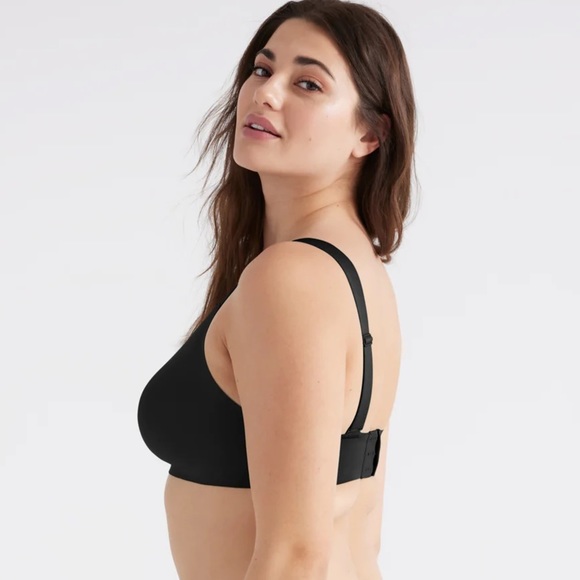 Knix Black Wide Strap Padded V-Neck Bra Size 8+, NWT - Picture 9 of 10